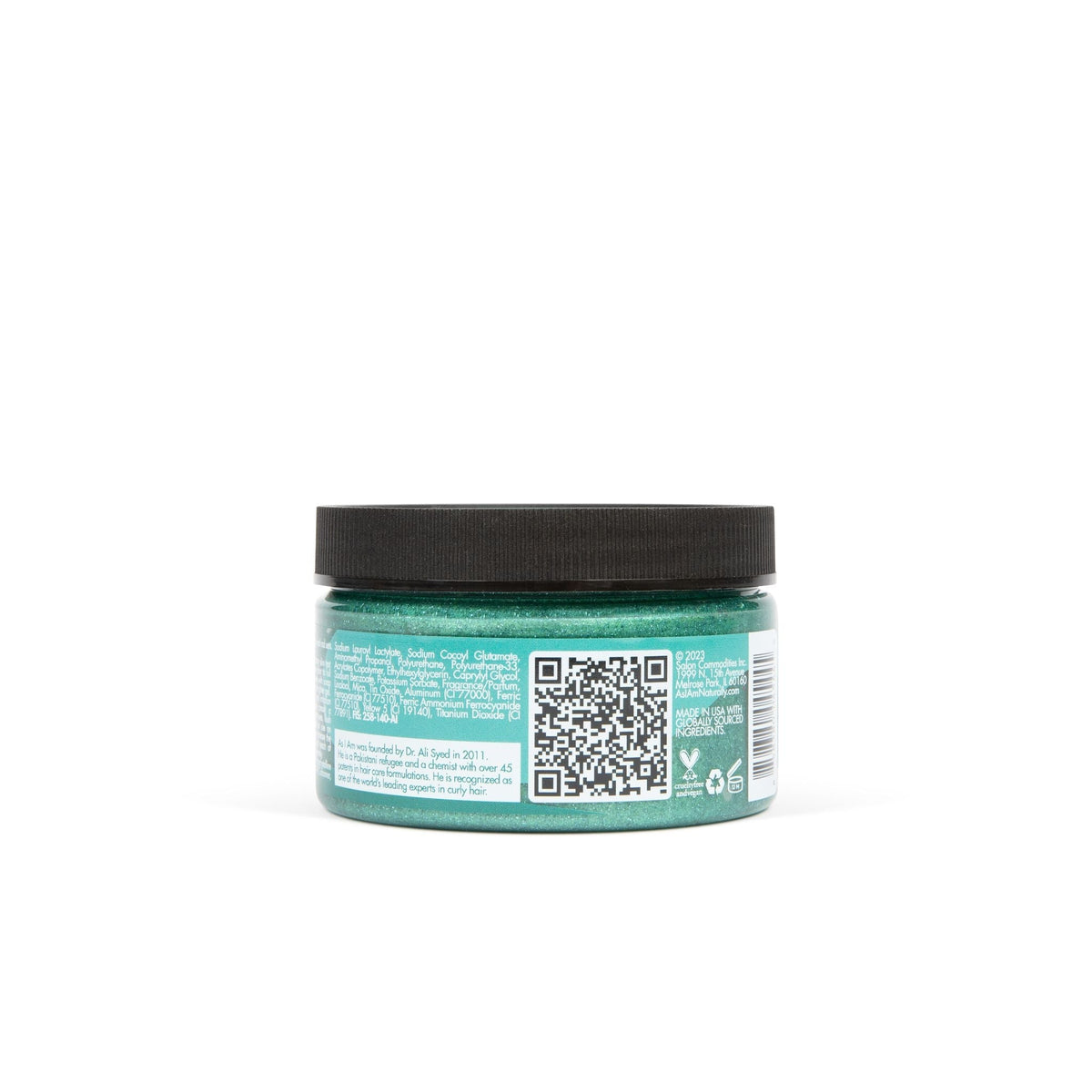 Curl Color Glitter Seafoam Green