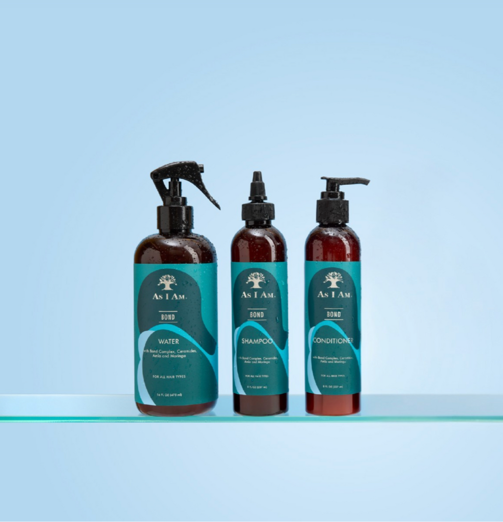 Bond Water, Shampoo, and Conditioner